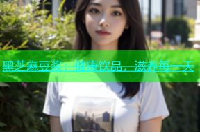 黑芝麻豆浆：健康饮品，滋养每一天