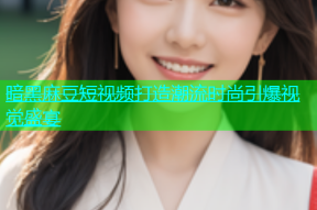暗黑麻豆短视频打造潮流时尚引爆视觉盛宴