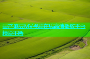 国产麻豆MV视频在线高清播放平台精彩不断