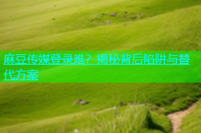 麻豆传媒登录难？揭秘背后陷阱与替代方案