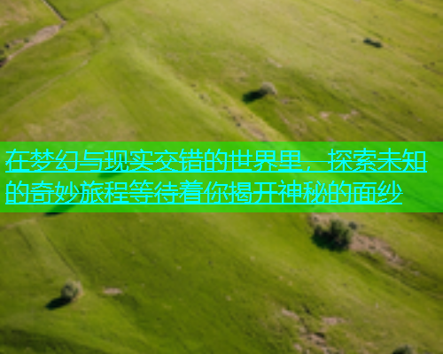 在梦幻与现实交错的世界里，探索未知的奇妙旅程等待着你揭开神秘的面纱  第1张
