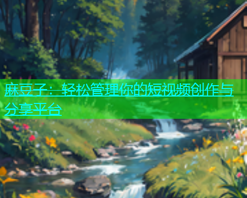 麻豆子：轻松管理你的短视频创作与分享平台  第1张