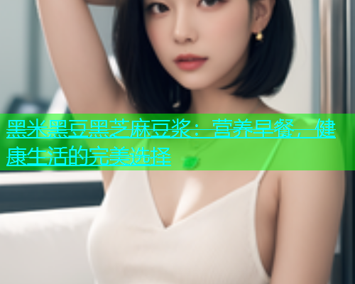 黑米黑豆黑芝麻豆浆：营养早餐，健康生活的完美选择  第1张