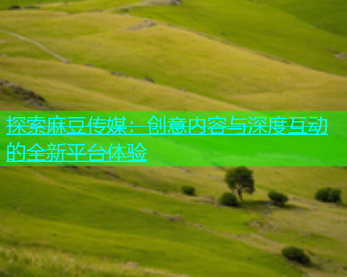 探索麻豆传媒：创意内容与深度互动的全新平台体验  第2张